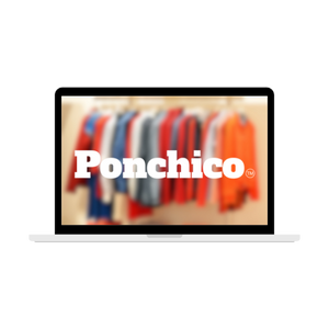 ponchico website design