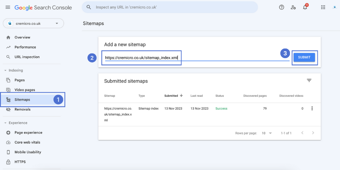 WordPress Sitemap: What It Is and How to Create? 1 submit sitemap