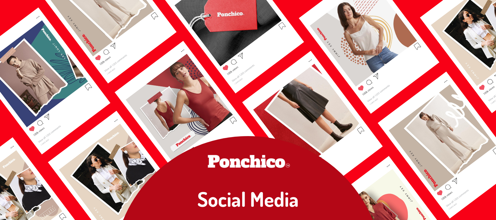 ponchico social media images